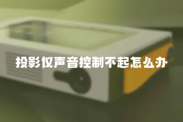 投影儀聲音控制不起怎么辦