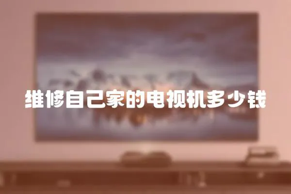 維修自己家的電視機多少錢