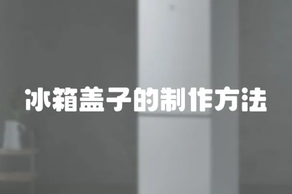 冰箱蓋子的制作方法