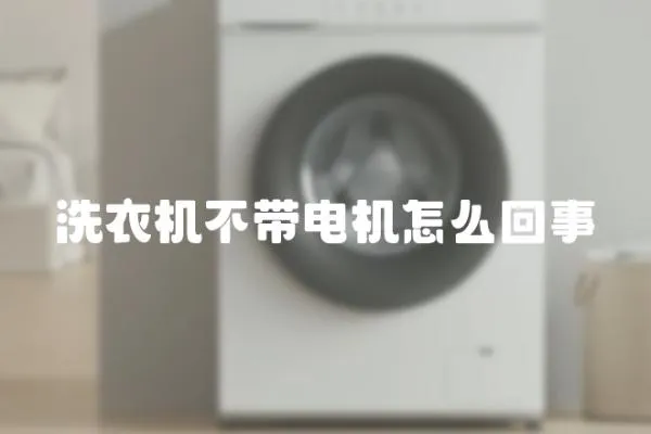 洗衣機不帶電機怎么回事