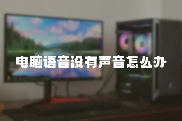 電腦語音沒有聲音怎么辦
