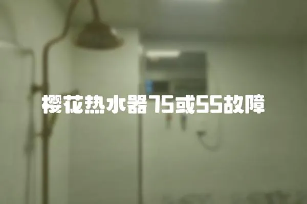 櫻花熱水器75或55故障