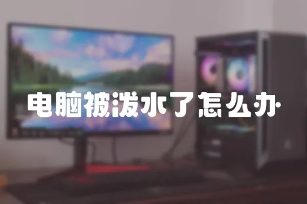 電腦被潑水了怎么辦