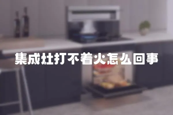 集成灶打不著火怎么回事