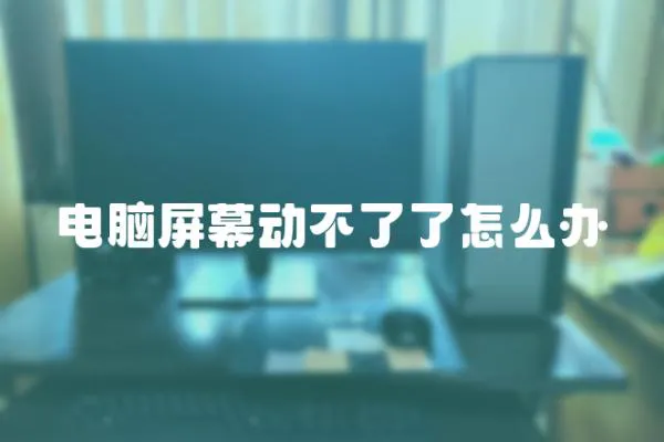 電腦屏幕動不了了怎么辦