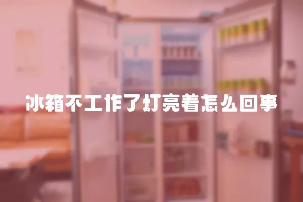 冰箱不工作了燈亮著怎么回事