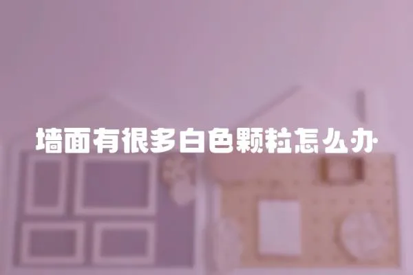 墻面有很多白色顆粒怎么辦
