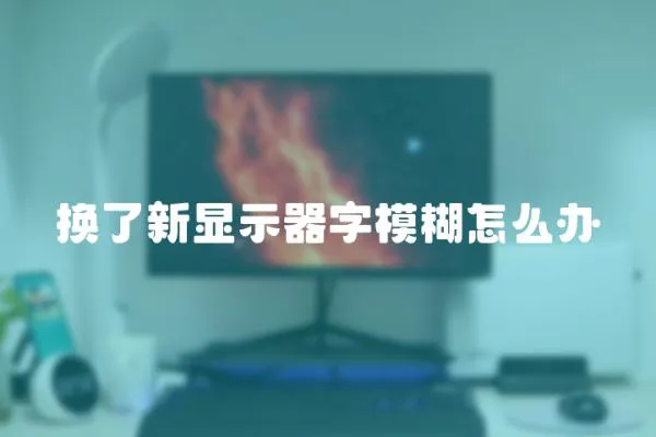 換了新顯示器字模糊怎么辦