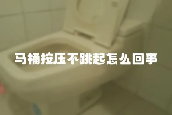 馬桶按壓不跳起怎么回事