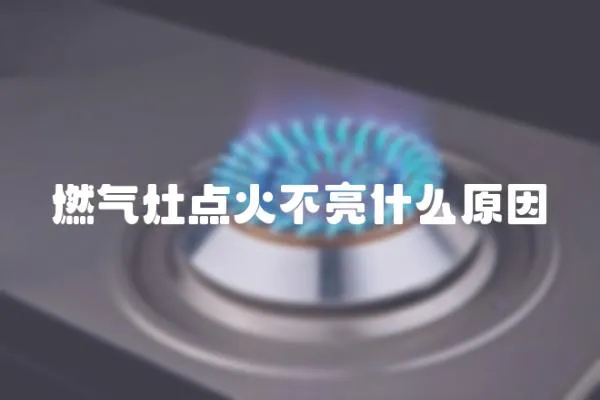 燃氣灶點火不亮什么原因