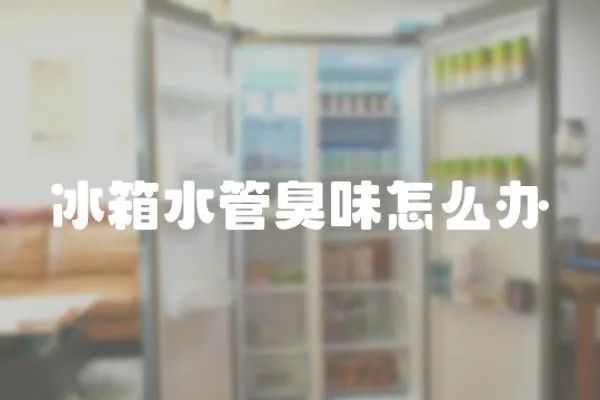 冰箱水管臭味怎么辦