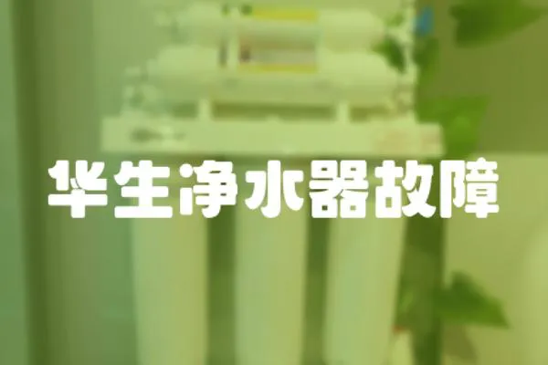 華生凈水器故障