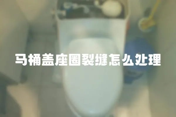 馬桶蓋座圈裂縫怎么處理