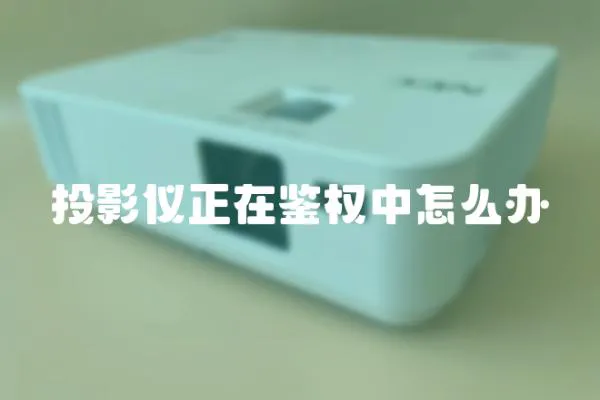 投影仪正在鉴权中怎么办