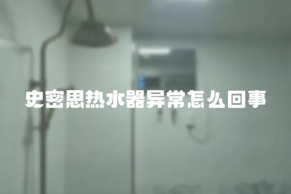 史密思熱水器異常怎么回事