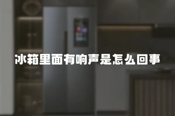冰箱里面有響聲是怎么回事