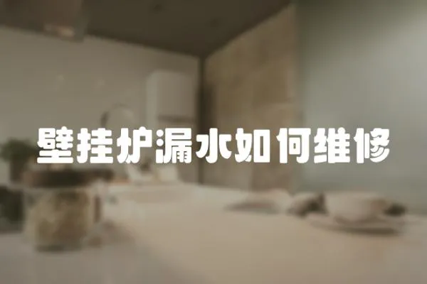 壁掛爐漏水如何維修