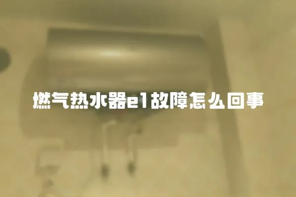 燃氣熱水器e1故障怎么回事
