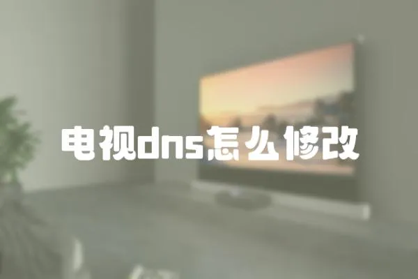 電視dns怎么修改