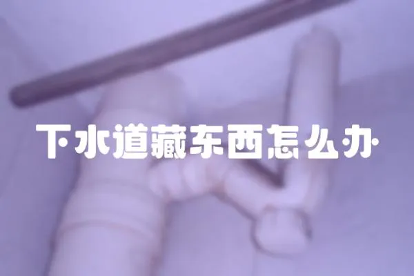 下水道藏東西怎么辦