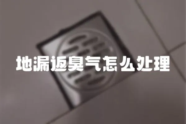 地漏返臭氣怎么處理