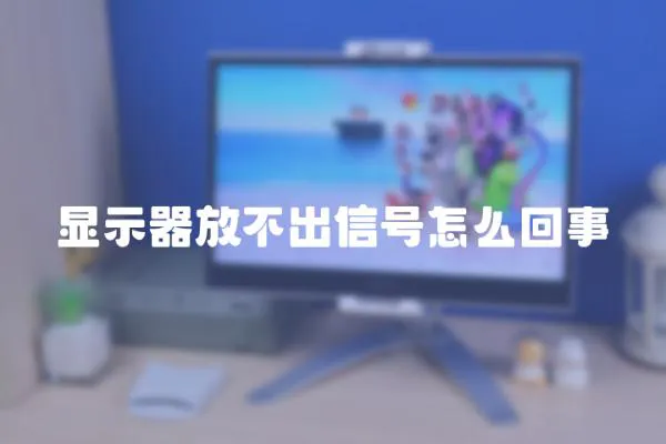 顯示器放不出信號(hào)怎么回事