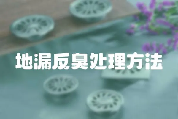 地漏反臭處理方法