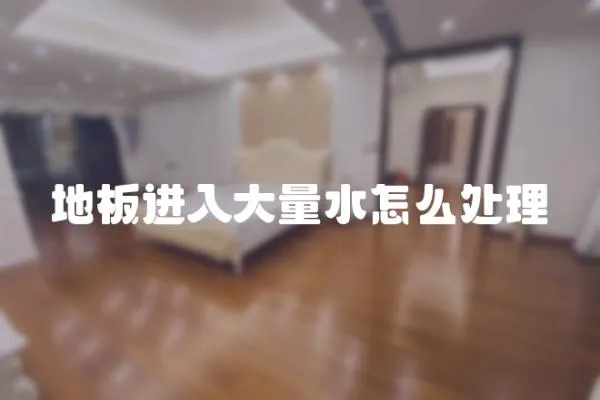 地板進入大量水怎么處理
