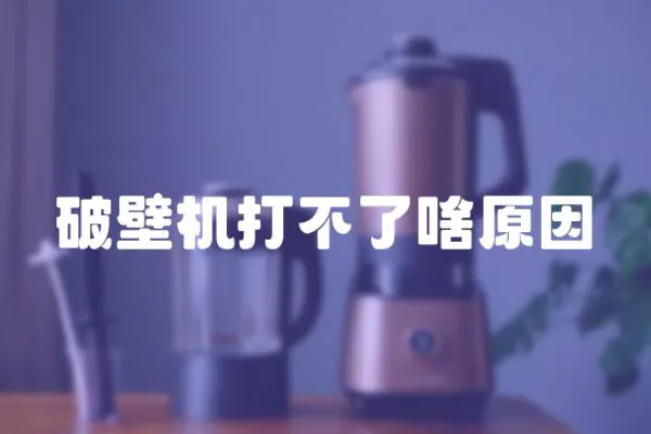 破壁機(jī)打不了啥原因