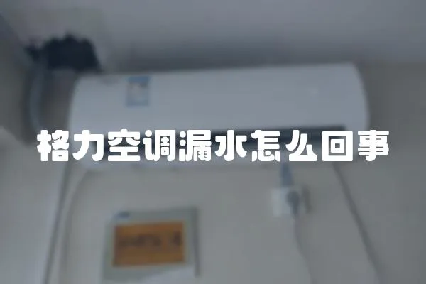 格力空調(diào)漏水怎么回事