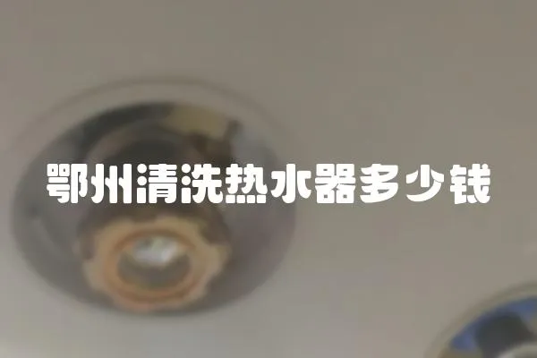 鄂州清洗熱水器多少錢