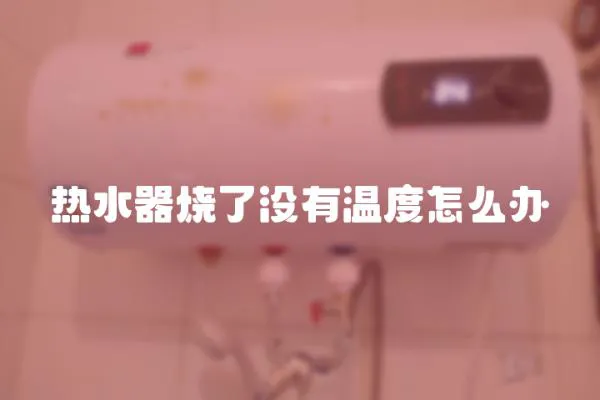 熱水器燒了沒有溫度怎么辦