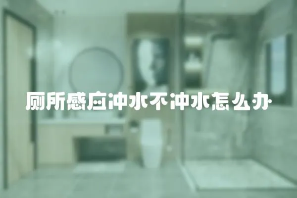 廁所感應沖水不沖水怎么辦