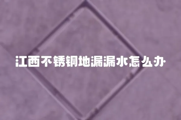 江西不銹鋼地漏漏水怎么辦