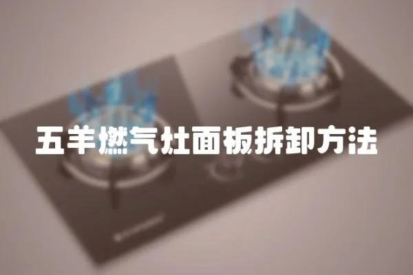 五羊燃氣灶面板拆卸方法