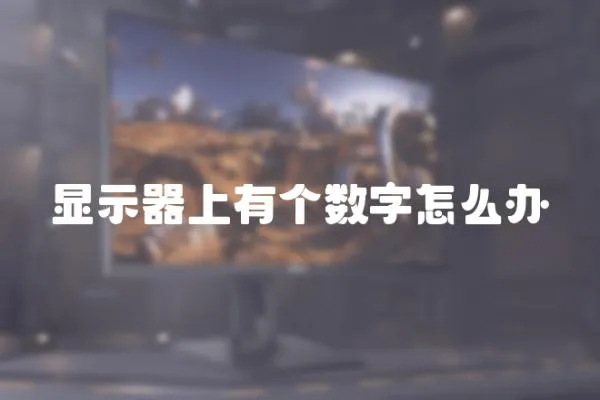顯示器上有個(gè)數(shù)字怎么辦