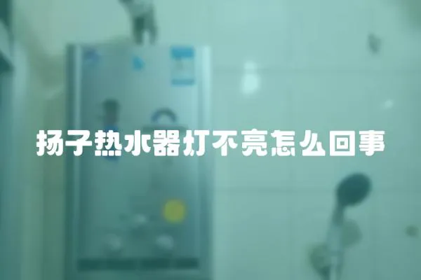 揚(yáng)子熱水器燈不亮怎么回事