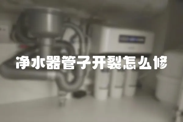 凈水器管子開裂怎么修