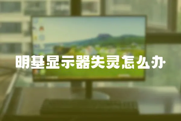 明基顯示器失靈怎么辦