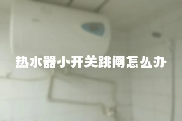 熱水器小開關跳閘怎么辦