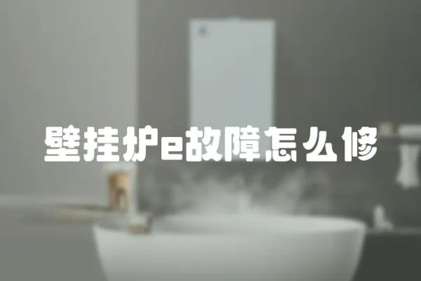 壁掛爐e故障怎么修