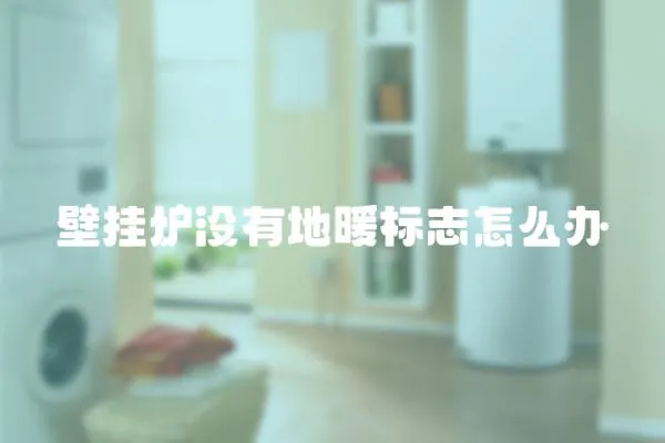 壁掛爐沒有地暖標志怎么辦