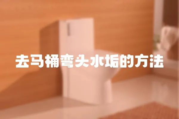 去馬桶彎頭水垢的方法