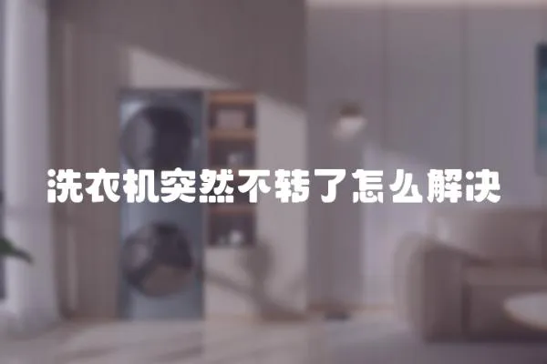 洗衣機(jī)突然不轉(zhuǎn)了怎么解決