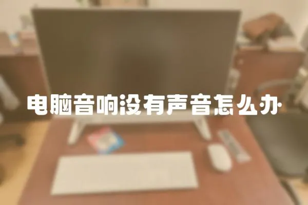 电脑音响没有声音怎么办