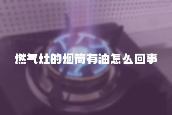 燃氣灶的煙筒有油怎么回事