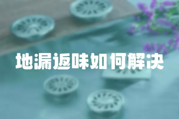 地漏返味如何解決