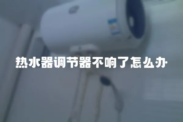 熱水器調節器不響了怎么辦