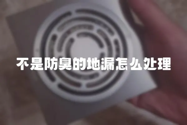 不是防臭的地漏怎么處理