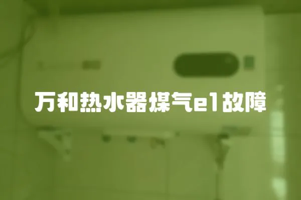 萬(wàn)和熱水器煤氣e1故障